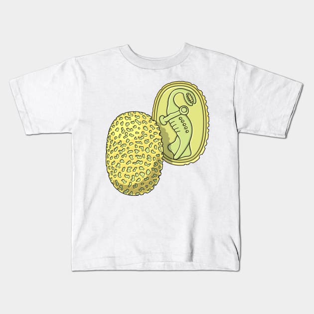 Tully Monster Concretion - Tullimonstrum Fossil Nodule Kids T-Shirt by taylorcustom